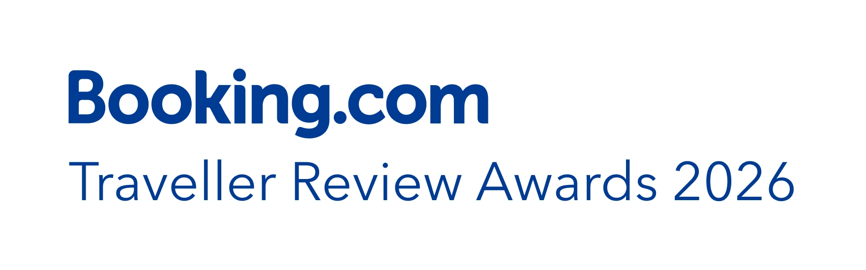 Sticker ufficiale Booking.com Traveller Review Award 2026