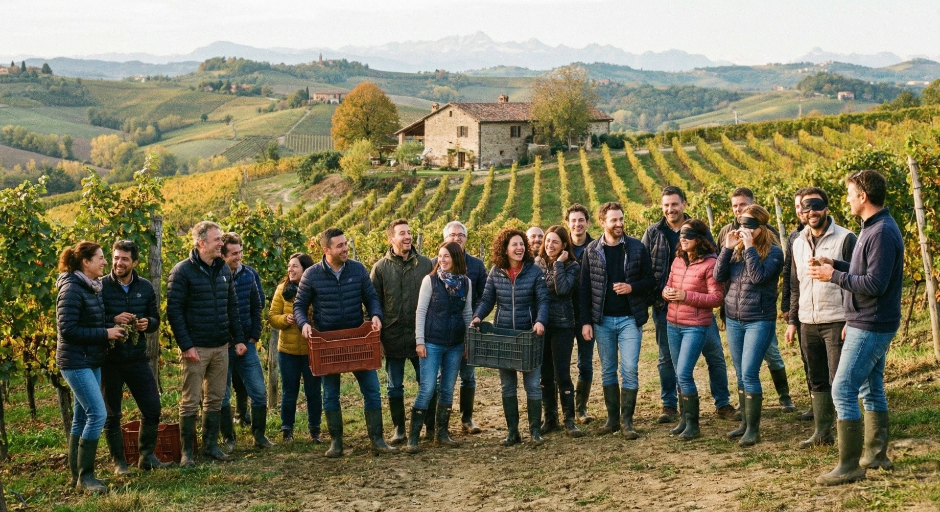 Team building aziendale tra i vigneti delle Langhe